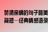 亲情诗文：经典诗句表达深厚情感