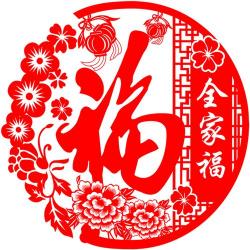 剪纸福字：春节装饰的巧思与艺术